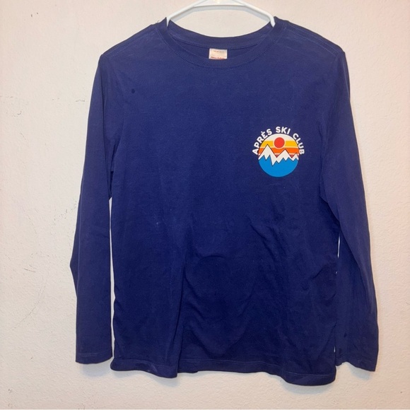 Hanna Andersson Other - Hanna Andersson skiing long sleeve blue shirt, kids size 12